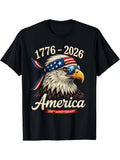 Men's 1776–2026 Patriotic Eagle Graphic T-Shirt