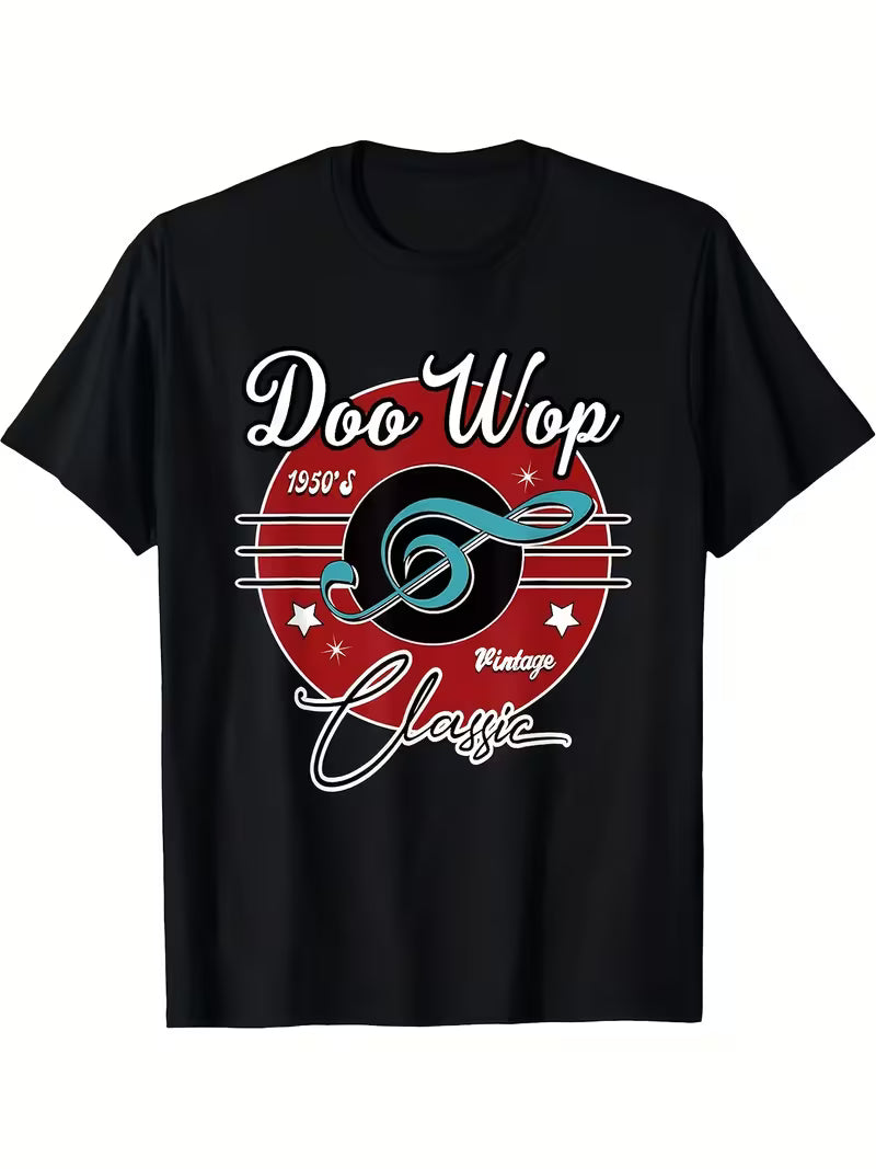 Vintage 1950s Doo Wop Classic Car Graphic T-Shirt