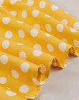 Vintage Polka Dot Swing Dress with Lace Trim